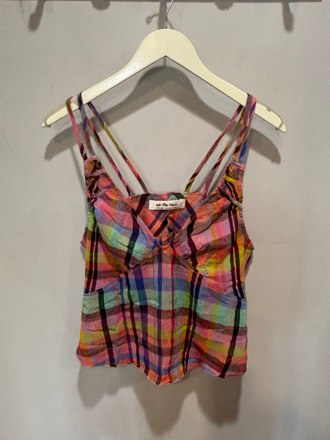We The Free Multicolor Plaid Top