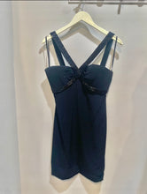 Load image into Gallery viewer, Vintage Niteline By Della Roufogali Black Beaded Cocktail Dress
