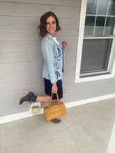 Load image into Gallery viewer, Vintage Christian Dior Embroidery Denim Blazer
