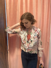 Load image into Gallery viewer, Vintage Blush Floral Ruffles Top
