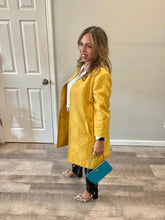 Load image into Gallery viewer, Vintage Liven Yellow Embellished Duster
